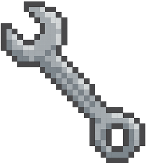 schraubenschlssel im pixel look mit transparentem hintergrund-1